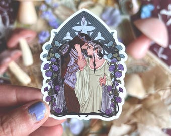 Aragorn and Arwen Sticker