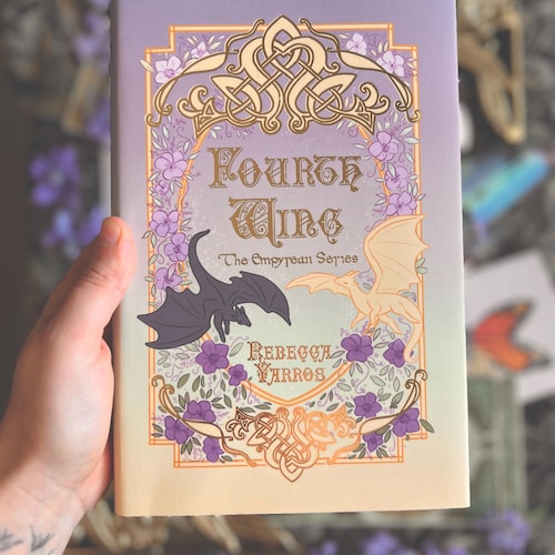 Fourth Wing Gold Foil Dust Jacket