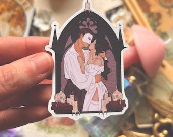 Spooky Couple Stickers (Purple & White)
