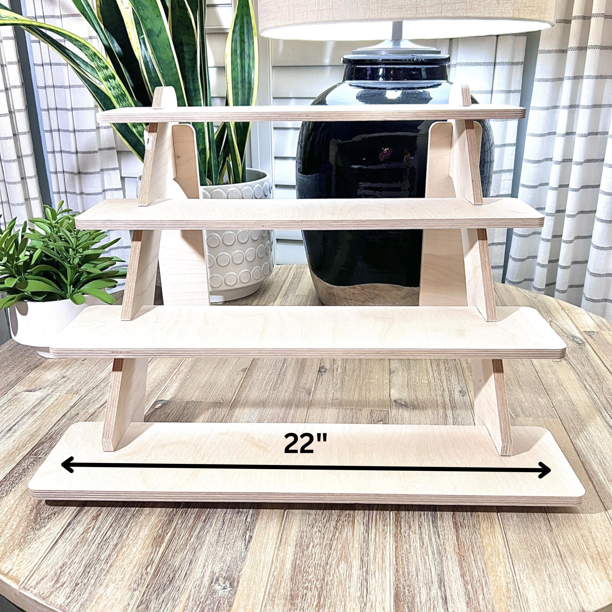 4-tier Wood Display, Candle Display, Craft Show Display