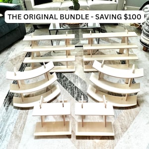Original Display Stand Bundle, 4-tier display, 3-tier display, Craft Display, soap display, dessert display, Candle Display, retail display