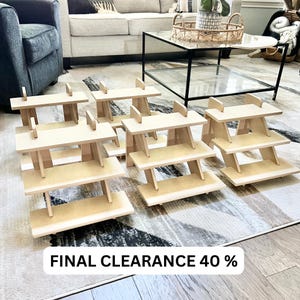 3-Tier Display 14&quot;, candle display, market display, craft show display, tabletop display, retail display, soap display, discount shelving