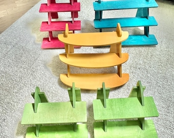 Wood Display Stand package - Five pre-painted displays