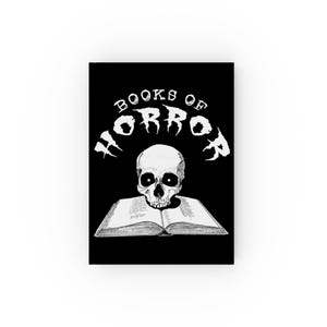 Books of Horror Hard Backed Journal, Gruseliges Tagebuch, Horror Fan Notizbuch, Ghost Story Journal, Halloween Geschenk, Schreibtagebuch
