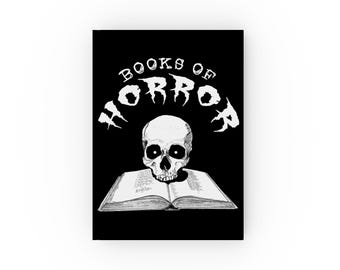 Livros de terror, diário de capa dura, diário assustador, caderno de fã de terror, diário de história de fantasma, presente de Halloween, registro de escrita