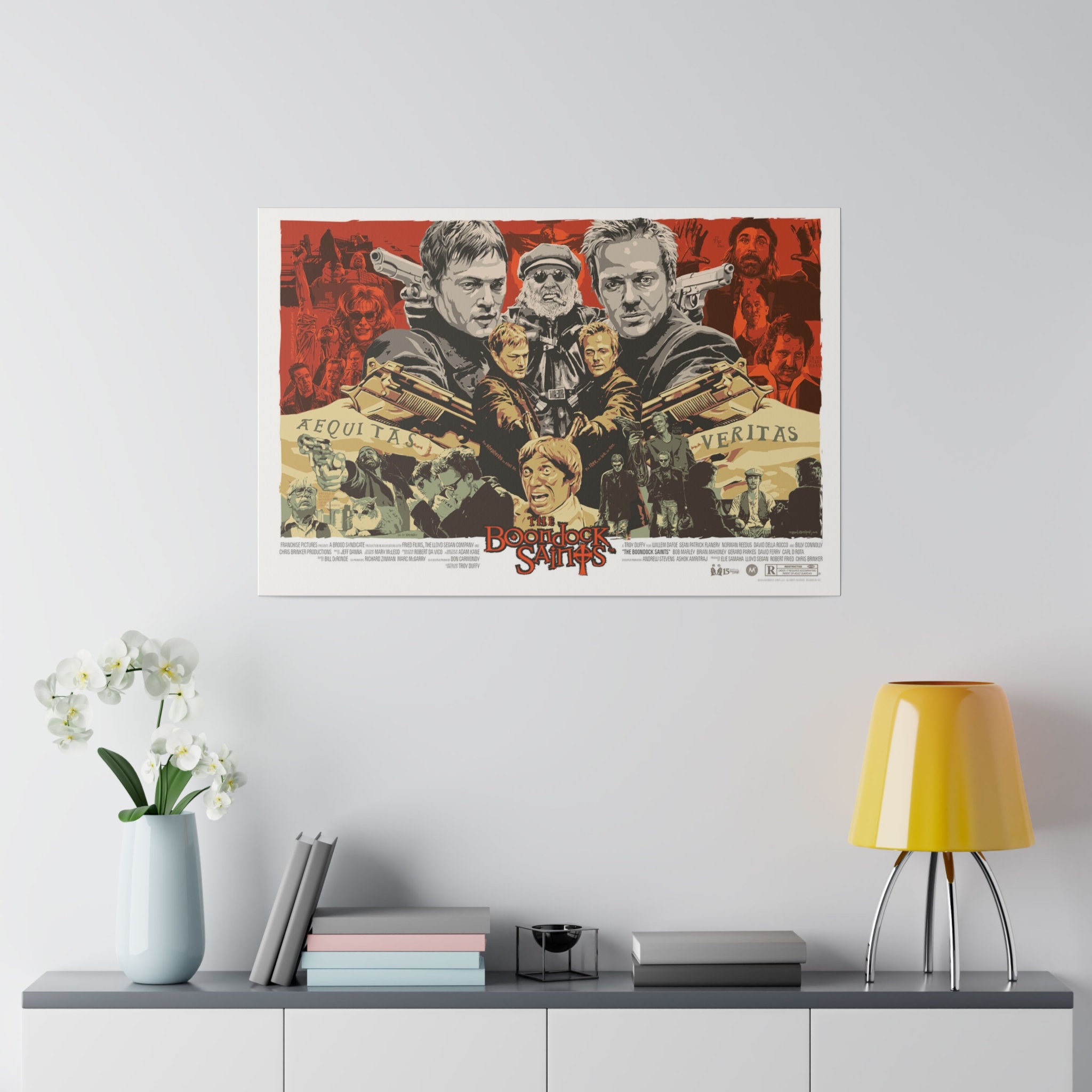 The Boondock Saints Graphic Novel Movie Poster Custom Canvas Wall Print ...