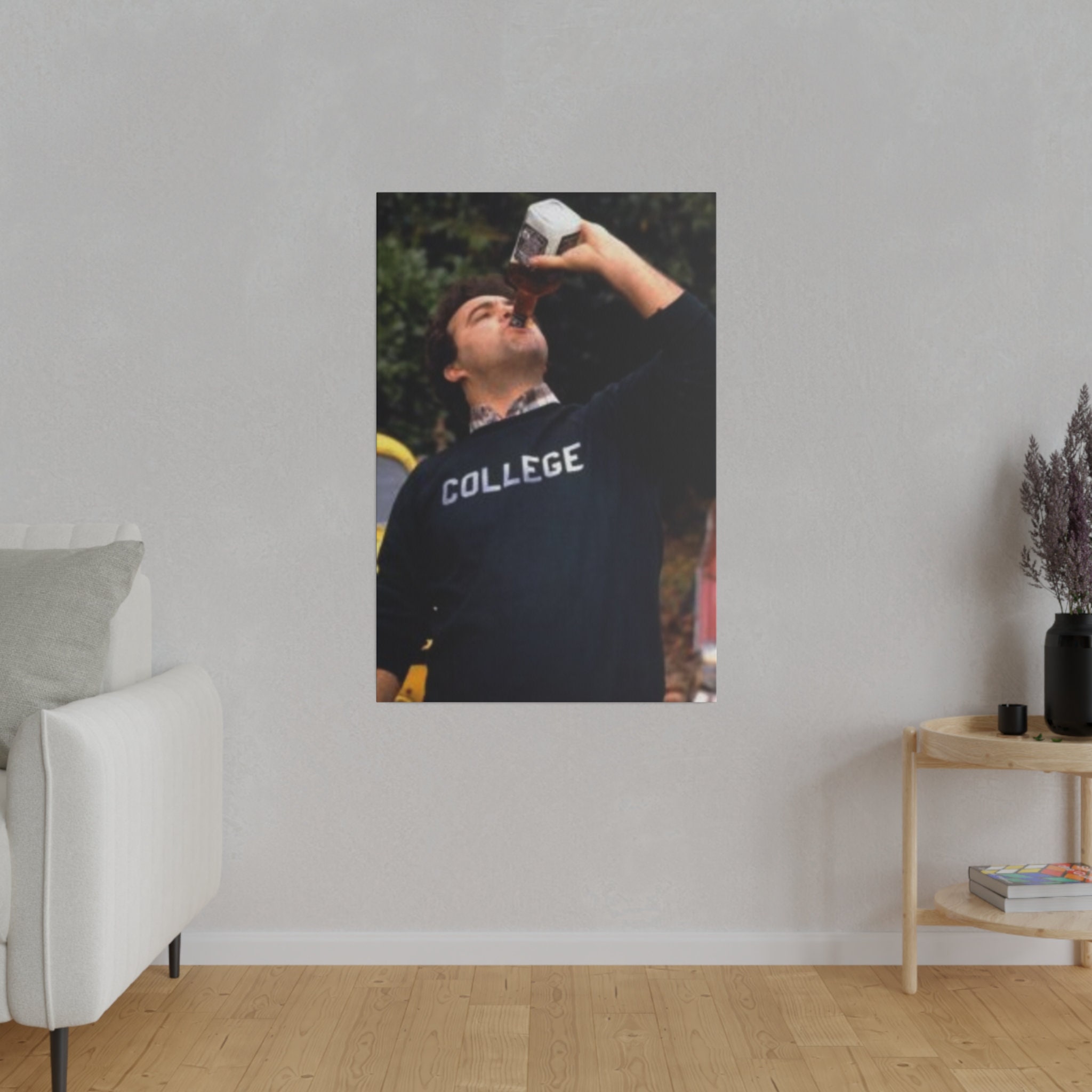 Animal House John Belushi Chug Poster Custom Canvas Wall Print Etsy