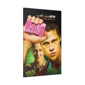 Plakat filmowy Fight Club na zamówienie, wydruk na płótnie