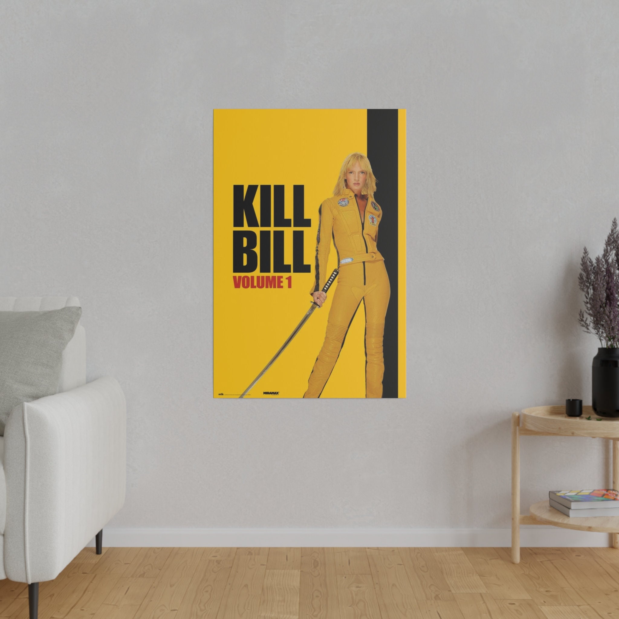 Kill Bill Poster Custom Canvas Wall Print - Etsy