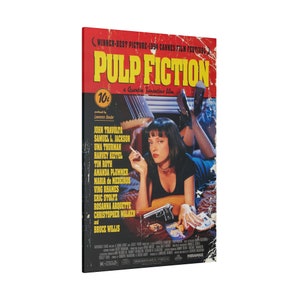 Pulp Fiction Movie Poster Custom Canvas Wall Print