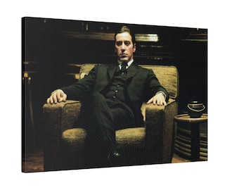The Godfather Michael Corleone Custom Canvas Wall Print