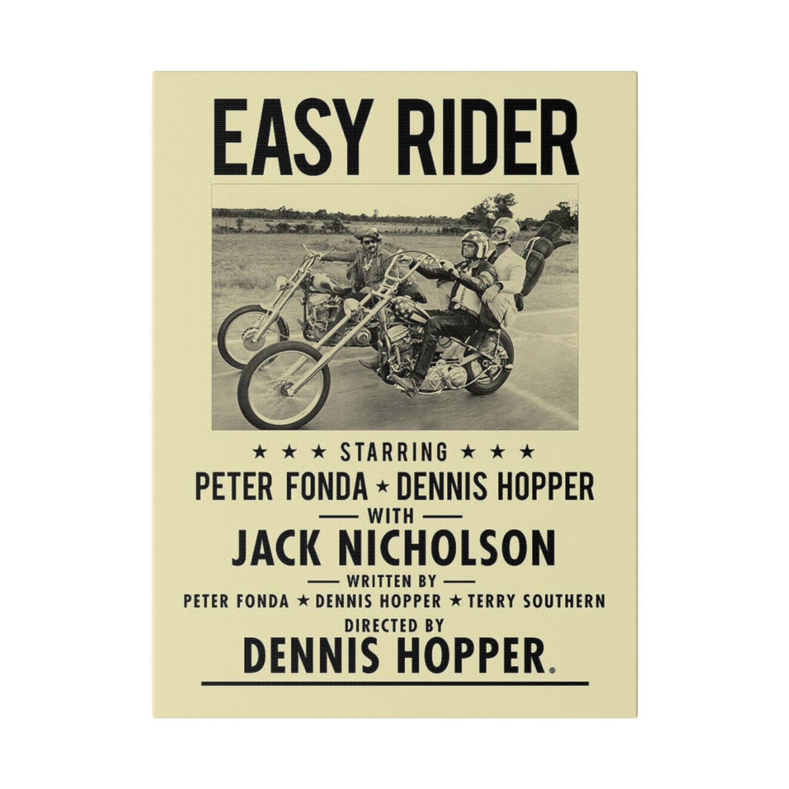 Easy Rider Classic Poster Custom Canvas Wall Print - Etsy