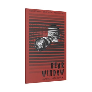 Alfred Hitchcock&#39;s Rear Window Movie Poster Custom Canvas Wall Print