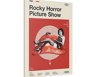The Rocky Horror Picture Show Vintage Style Poster Custom Canvas Wall Print