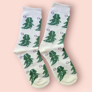 Kawaii T-rex Dinosaur Socks