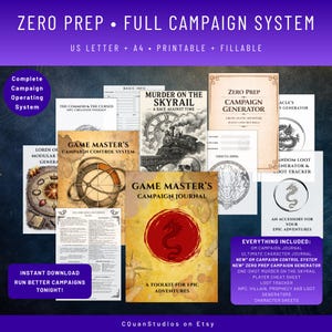 Zero-Prep 5e DM System — Instant Play + Session Modul + Kampagnen-Tools