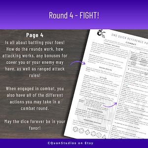 Dnd DM Cheat Sheet, Dnd Player Guide, 5e, Quick Reference, Variant ...