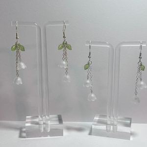 Maiglöckchen Ohrringe | Geschenk für sie | Geschenk für Freundin | Cottagecore | Feenkern | Blumen Ohrringe | Zierliche Ohrhänger