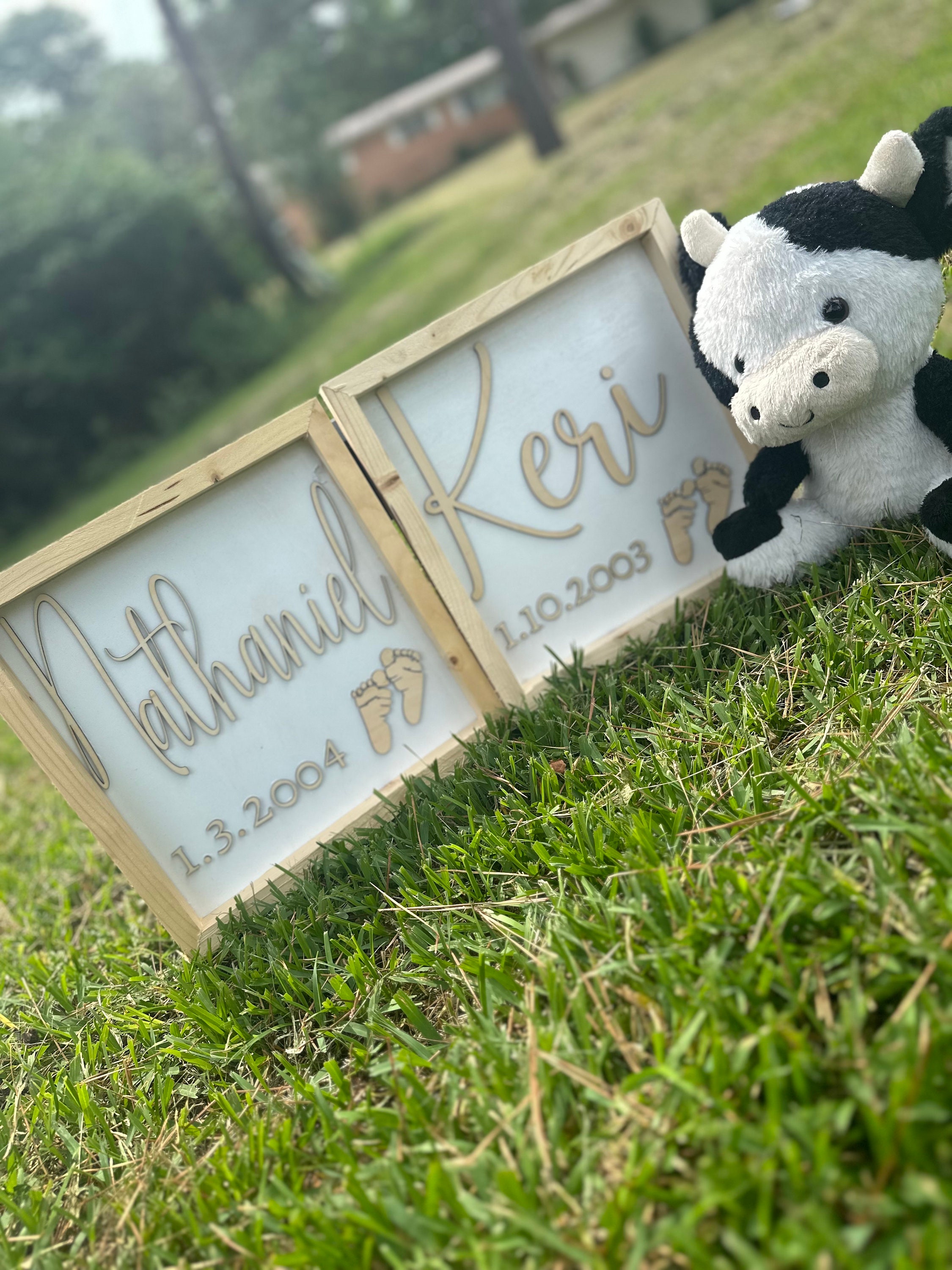 12x12 Footprint Signs - Etsy