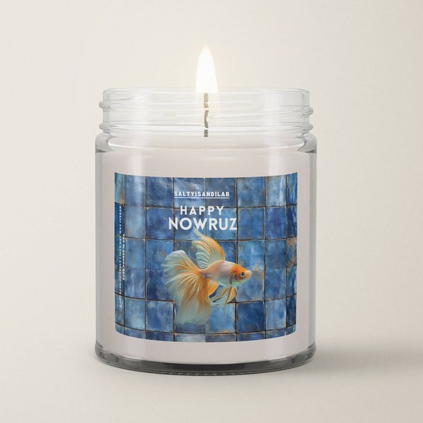 Nowruz Candle, Norooz Candle, Nowrooz Gift, Haftsin Candle, March Equinox Gift, Nurooz Gift, Happy Nowruz, Spring Equinox, Persian New Year