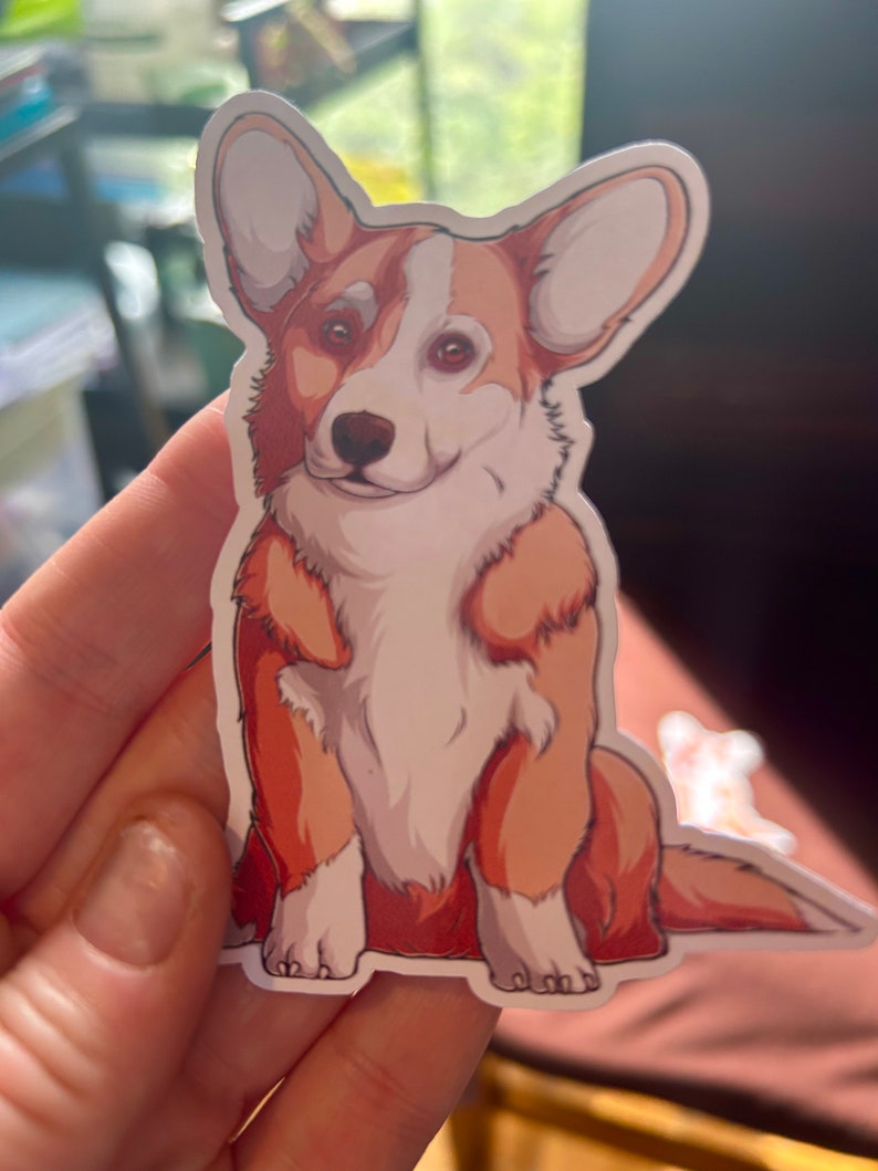 Labratory Corgi Sticker Corgi Sticker, Vinyl, Glossy, Dog Sticker - Etsy