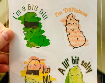 Sticker sheets, dill pickles, puns