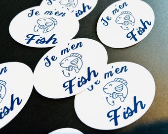 3 stickers, funny sayings, French expressions, funny quote, decal, sticker, funny sticker, animal sticker, french sticker