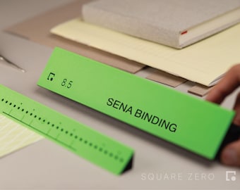 Personalized French Link Book Binding Punching Cradle | Sea Lemon Signature Hole Punching Tool | Fan Fiction Bookbinding Scrapbooking Album