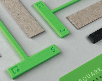 Thin T-spacer Tools for Book binding | Cover making miter tool | Bookbinding Fan Fiction Scrapbooking Album Gift Hard Cover Made in USA