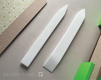 Professional Teflon Bone Folder Tool | Non-Stick Creaser for Bookbinding, Box Making, Scoring & Folding | Small / Large