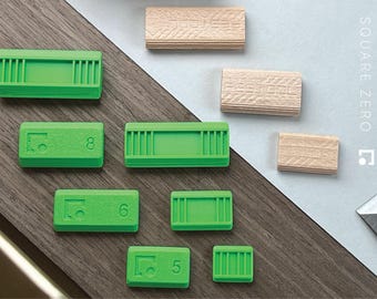 Precision Dry-Fit Tenons for Festool Domino DF500 | Slip-Fit Alignment Tenons with Asymmetric Grip | Individual or Set 4mm - 10mm