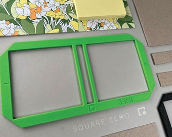 Sticky Note Bookbinding Templates Hard Cover Stencil, Scrapbooking Tool - Made in USA