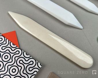 Traditional Natural Bone Folder for Bookbinding, Box Making, Origami and Paper Crafts | Heavy Duty Paper Creaser & Scoring Tool