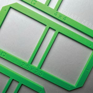 Sticky Note Bookbinding Templates Hard Cover Stencil, Scrapbooking Tool - Made in USA For 2.5 x 2.5 Inch