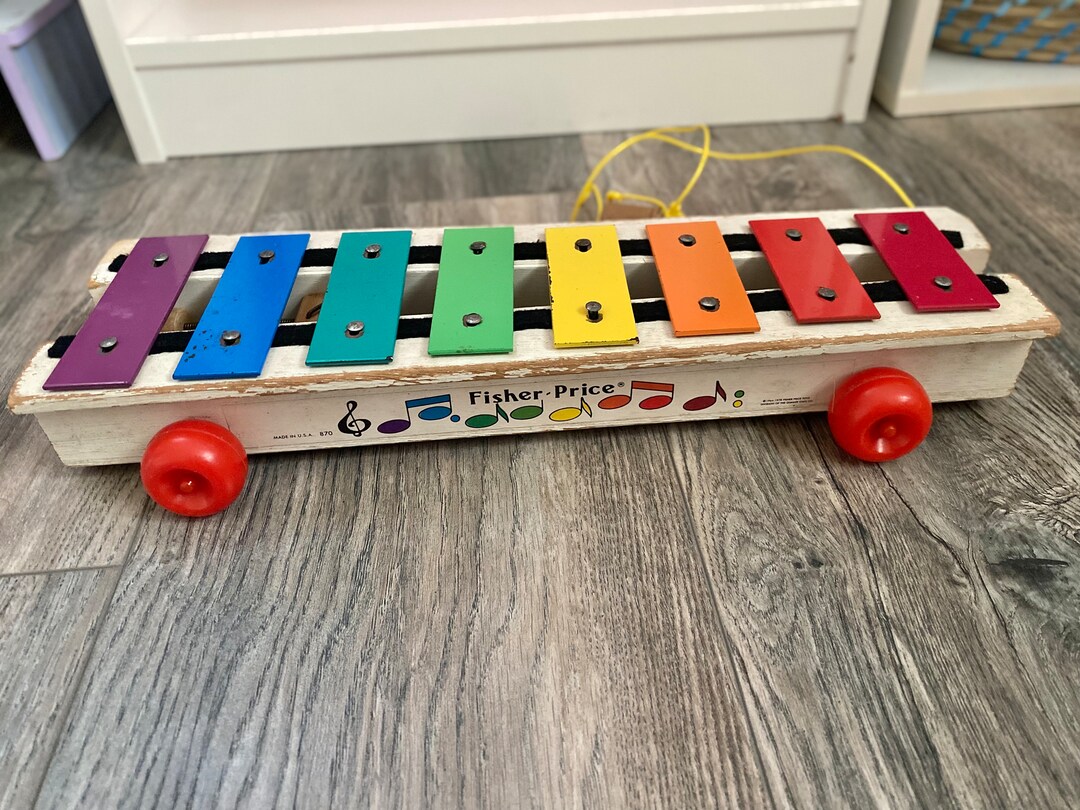 Vintage Fisher Price Xylophone Pull Toy Etsy