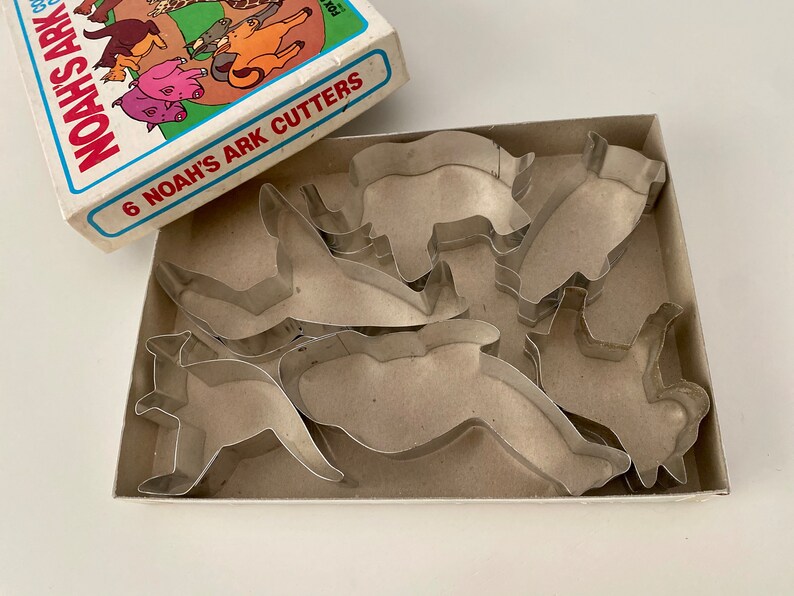 Vintage 1985 Noah’s Ark Cookie Cutters - Etsy