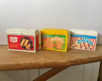 Fisher Price Pretend Play Food Kitchen Container Boxes