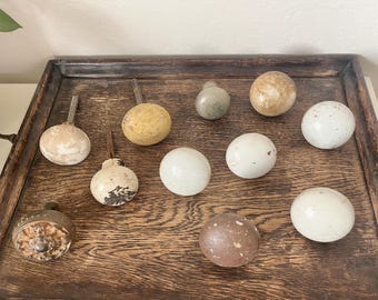 Lot of 10 Antique Door Knobs