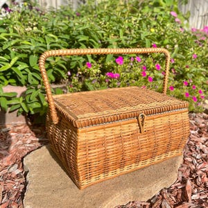Vintage Sewing Basket Made In West Germany