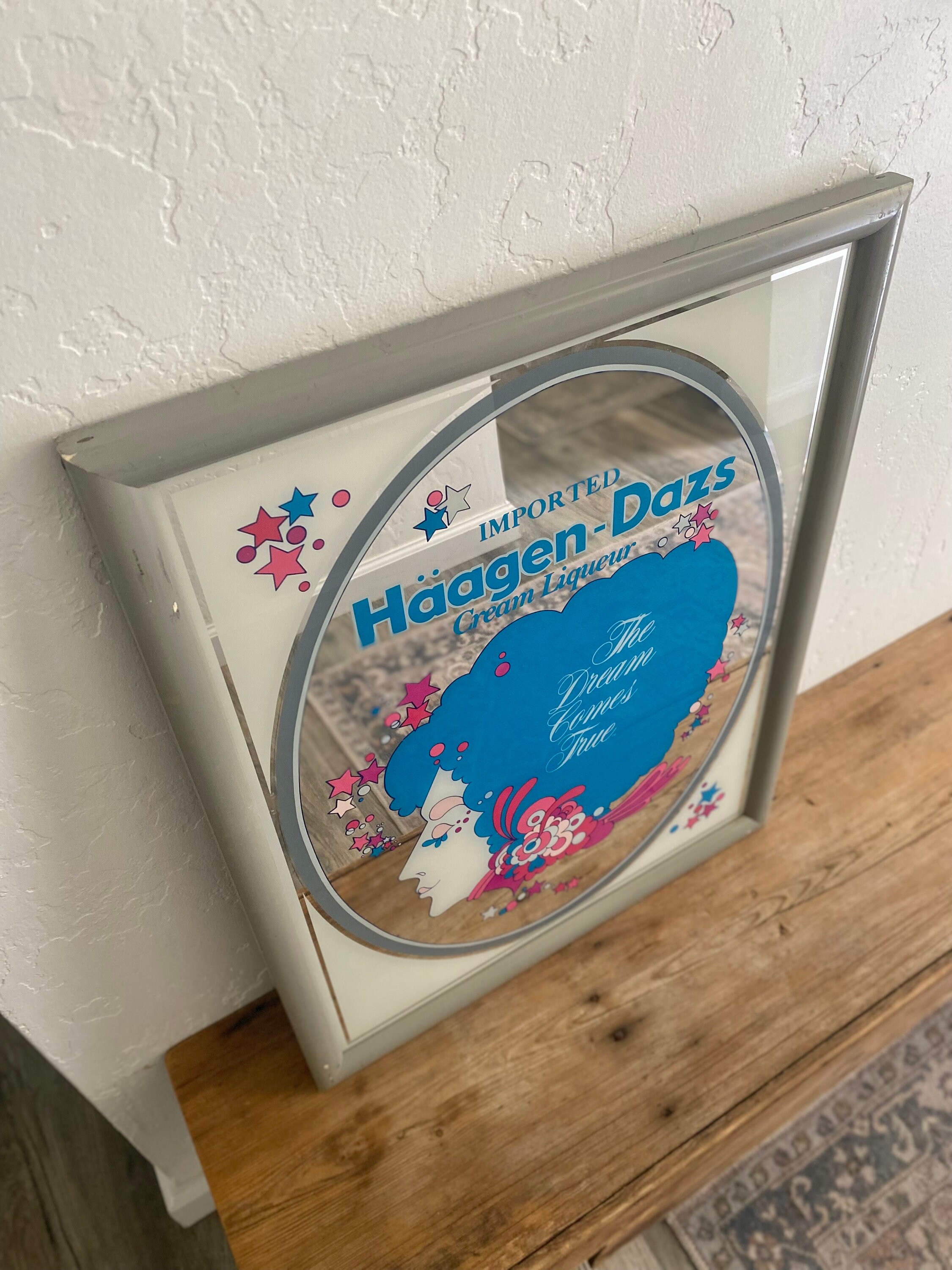 Vintage Haagen-dazs Imported Cream Liqueur Peter Max Advertising