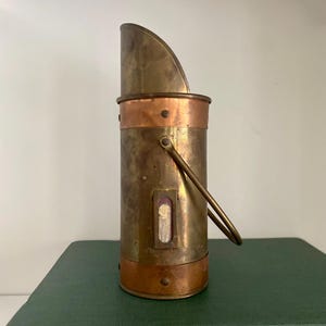 Vintage Brass Copper Matchstick Holder