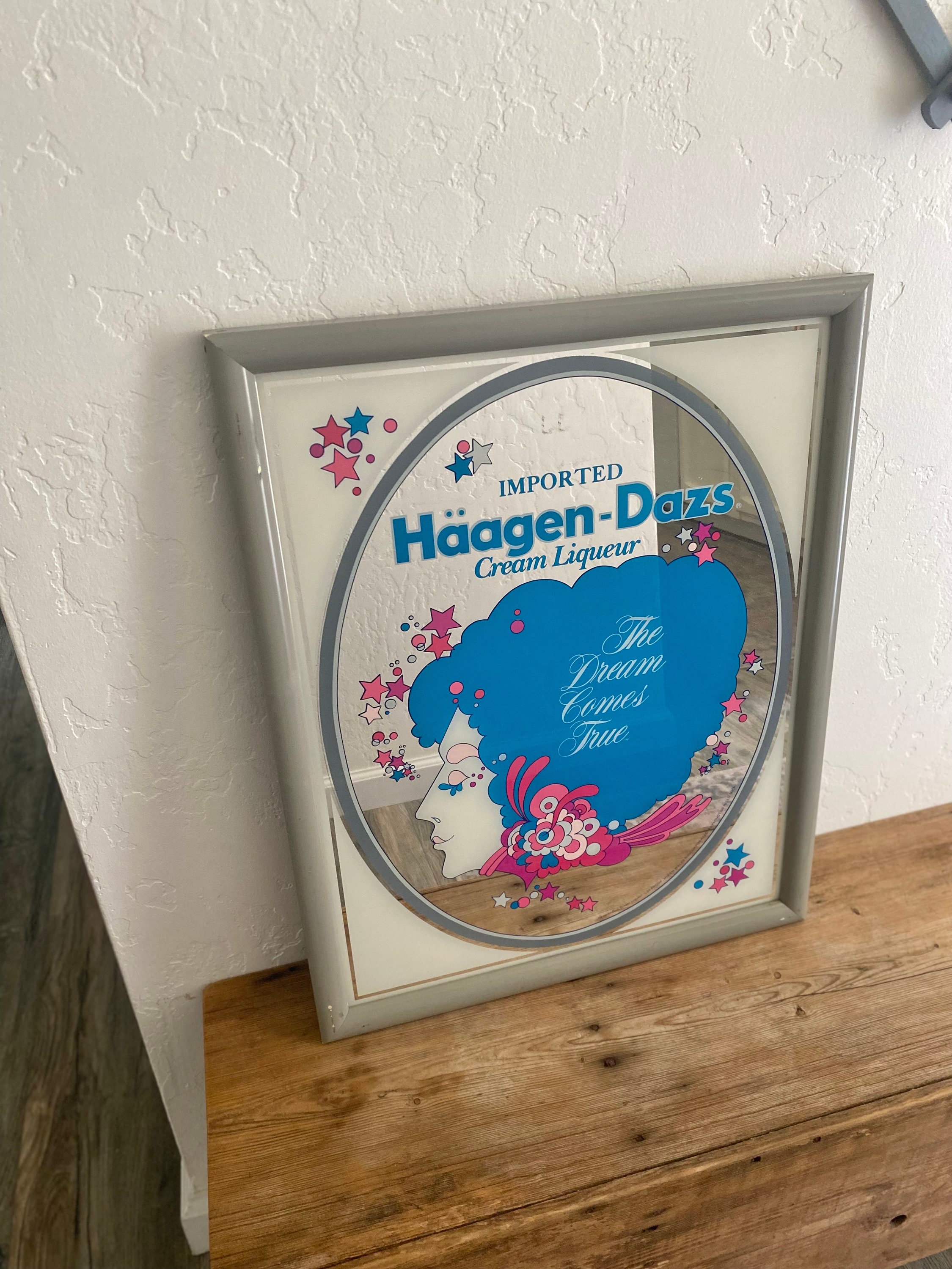 Vintage Haagen-dazs Imported Cream Liqueur Peter Max Advertising