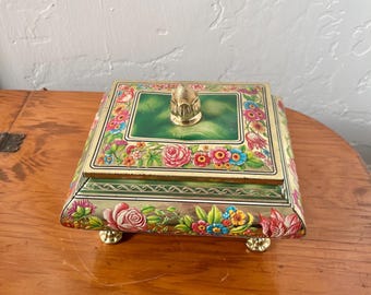 ヴィンテージアンティーク菓子缶のペアセット - Etsy 日本