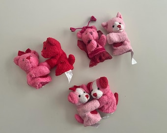 Bär Fingerpuppen Valentinstag Themed