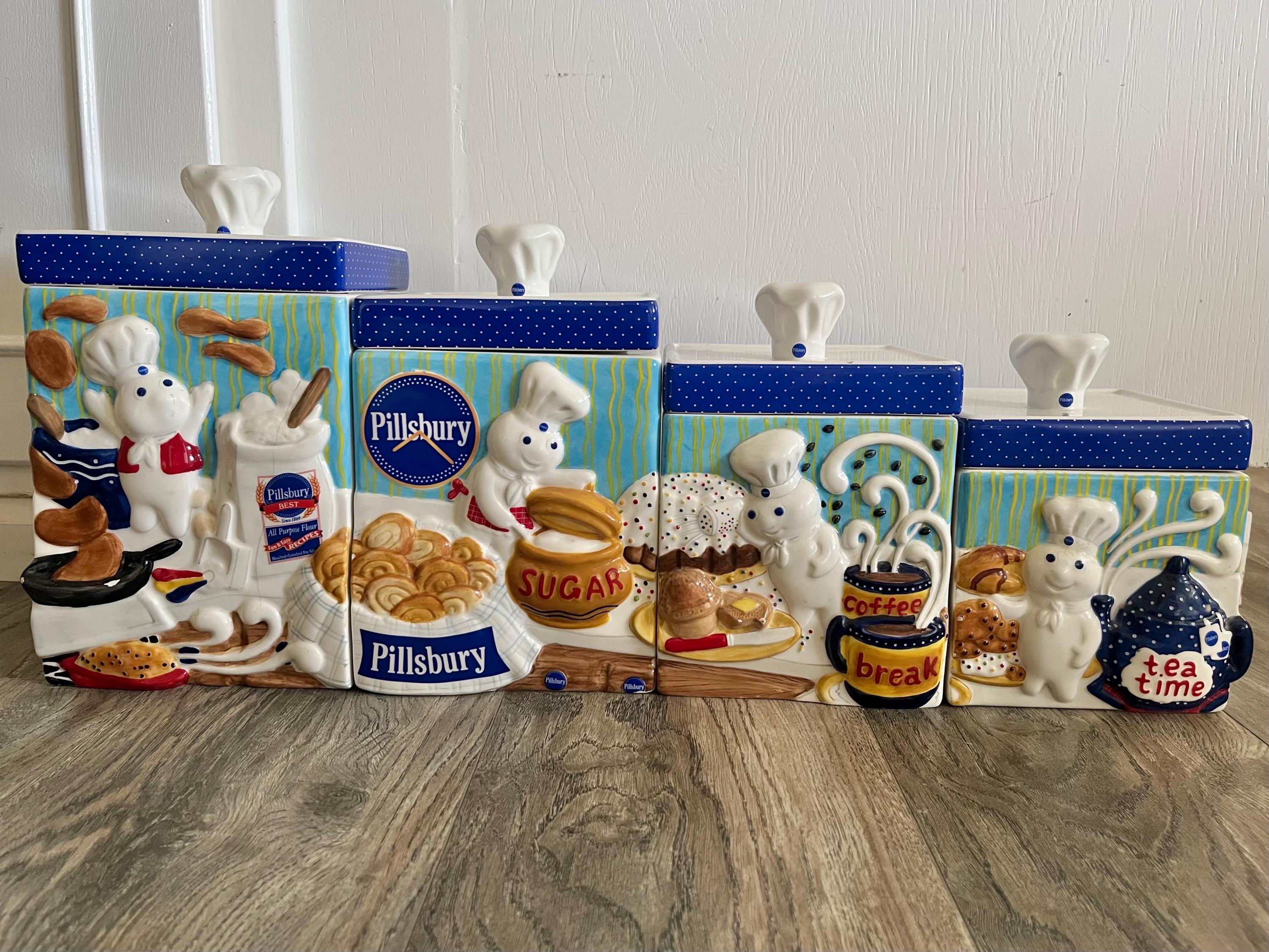 Pillsbury Doughboy Canister Set - Etsy