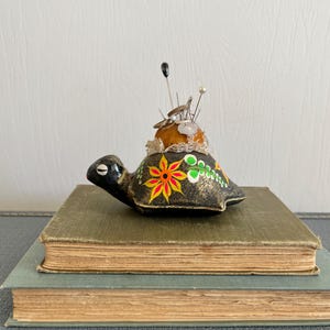 Schildkröte Nähnadel Nadelkissen