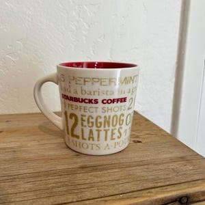 Starbucks 12 Days of Christmas Coffee Tea Mug