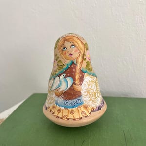 Russian Folk Art Roly Poly Tilting Doll