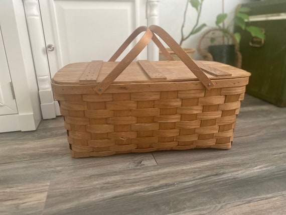 Vintage Basketville Picnic Basket, Putney Vermont - Etsy