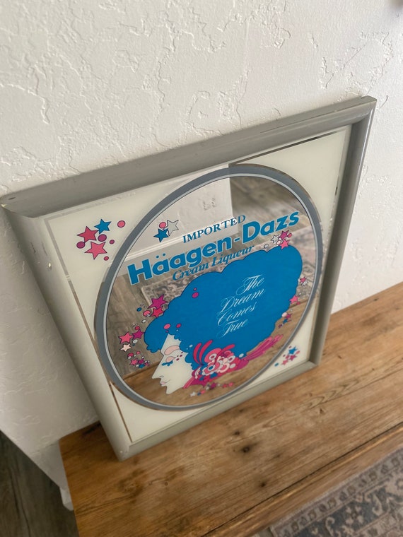 Vintage Haagen-dazs Imported Cream Liqueur Peter Max Advertising